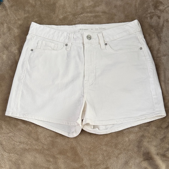 Old Navy Pants - Old Navy White Denim O.G. STRAIGHT secret smooth pockets Jean Shorts